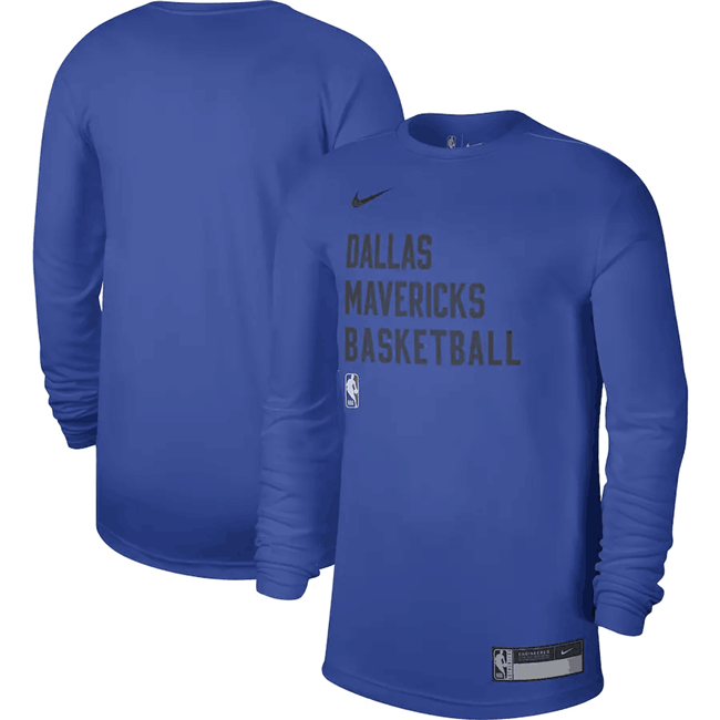 Men's Dallas Mavericks Royal 2023/24 Legend On-Court Practice Long Sleeve T-Shirt